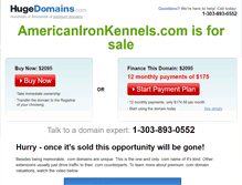 Tablet Screenshot of americanironkennels.com